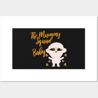 Baby Family Matching Halloween The Mummy squad graphic Tees Posters and Art